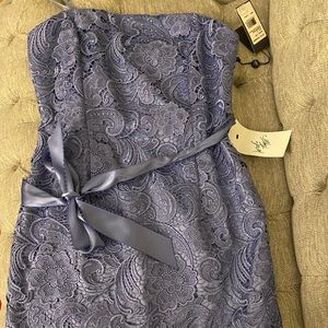 NWT- Light purple Adrianna Papell strapless dress